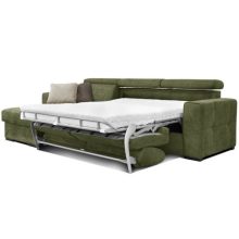 Nápoly ágyazható sarokgarnitúra 190 cm X 308 cm - nyitható tárolóval - balos