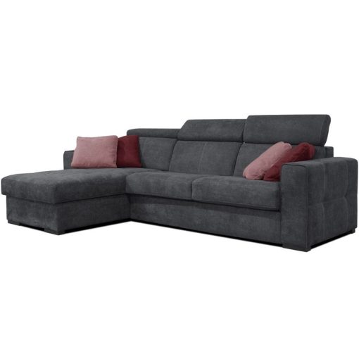 Nápoly ágyazható sarokgarnitúra 190 cm X 308 cm - nyitható tárolóval - balos