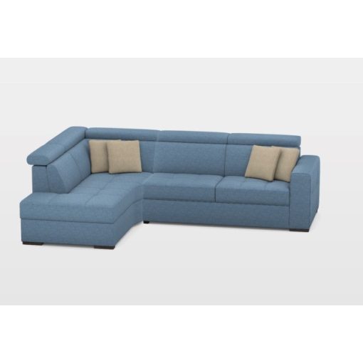 Nápoly ágyazható sarokgarnitúra 211 cm X 316 cm - nyitható tárolóval - balos