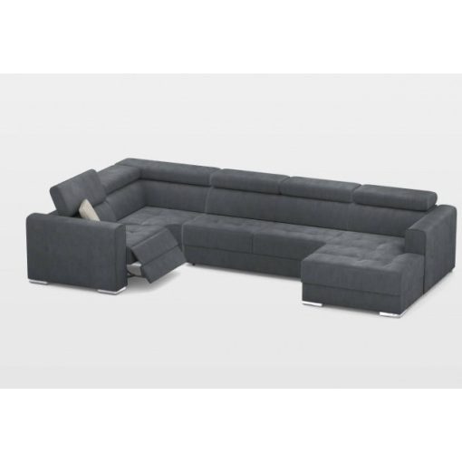 New U-form motoros relax sarokkanapé - 216 cm X 371 cm X 170 cm - jobbos