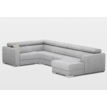 New U-form motoros relax sarokkanapé - 216 cm X 371 cm X 170 cm - jobbos