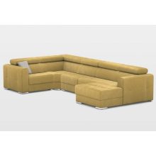New U-form motoros relax sarokkanapé - 216 cm X 371 cm X 170 cm - jobbos