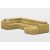   New U-form motoros relax sarokkanapé - 216 cm X 371 cm X 170 cm - jobbos