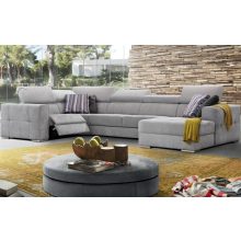 New U-form motoros relax sarokkanapé - 216 cm X 371 cm X 170 cm - jobbos