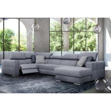 New U-form ágyazható, ágyneműtartós motoros relax sarokkanapé - 216 cm X 371 cm X 170 cm - jobbos