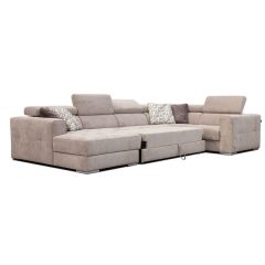  New U-form ágyazható, ágyneműtartós motoros relax sarokkanapé - 170 cm X 371 X 216 cm - balos