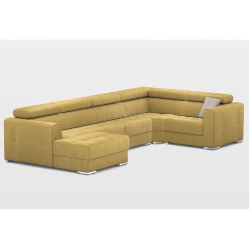 New U-form motoros relax sarokkanapé - 170 cm X 371 X 216 cm - balos