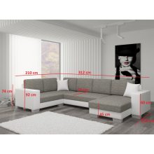 Pápa U-alakú sarokgarnitúra - jobbos