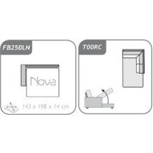 Príma ágyazható sarokgarnitúra 279 cm X 211 cm - nyitható tárolóval -jobbos