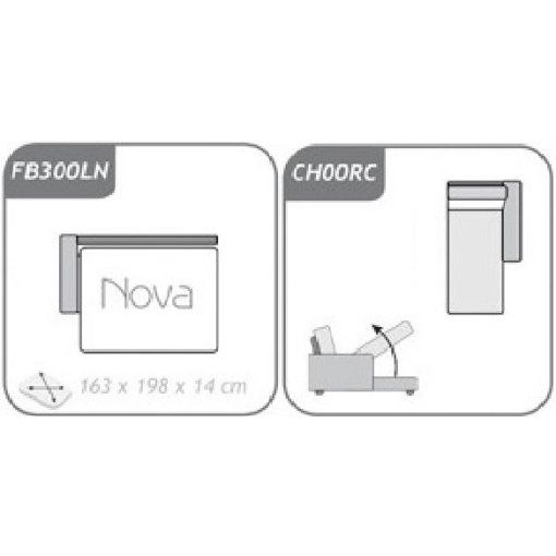 Príma ágyazható sarokgarnitúra 274 cm X 190 cm - nyitható tárolóval - jobbos