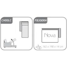 Príma ágyazható sarokgarnitúra 190 cm X 274 cm - nyitható tárolóval - balos