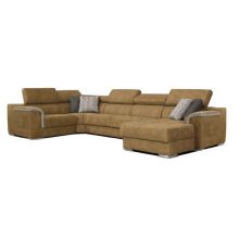 Prince U-alakú motoros relax sarokgarnitúra - 219 cm X 374 cm X 170 cm - jobbos