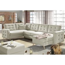 Skandi U-alakú sarokgarnitúra - jobbos