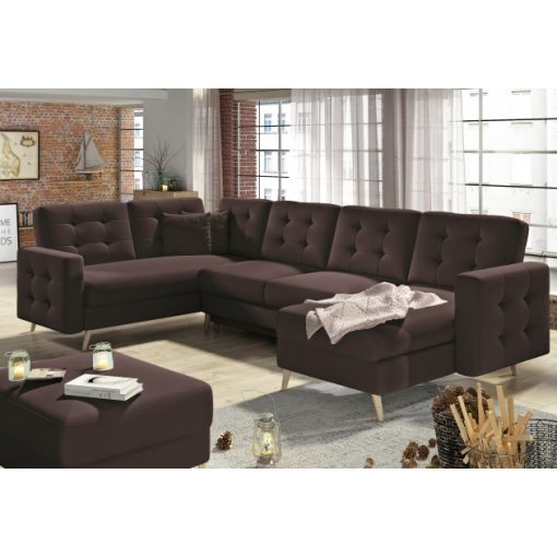 Skandi U-alakú sarokgarnitúra - jobbos