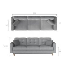 Skandi 3+1+1 ülőgarnitúra szett