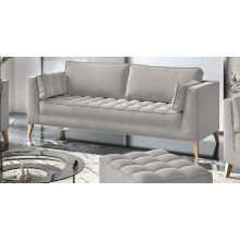 Skandináv kanapé 3 személyes - bézs színben