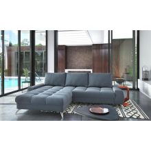 Szeged sarokgarnitúra - balos - kék színben