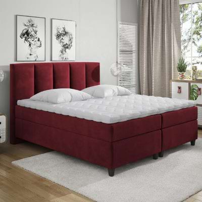 Piros ágyak varázsa: kárpitozott és boxspring ágyak egyedülálló eleganciája