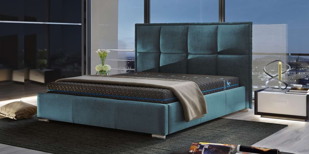 Celesta kárpitozott ágy kék színben 160X200