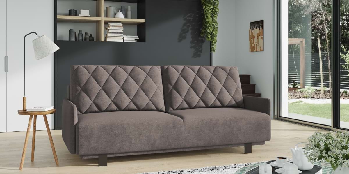 Balaton ágyazható kanapé barna színben