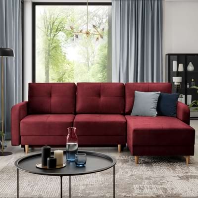 A piros szín a lakberendezésben - piros kanapék