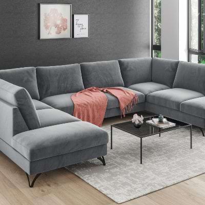 Szürke sarokkanapék és kanapék: kényelmes elegancia a nappalidban