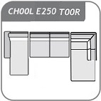 CH00L + E250 + T00R / sarok 170 cm X 363 cm X 226 cm - jobbos