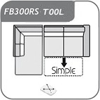 FB300R + T00LC / ágyazható sarok 226 x 291 bal