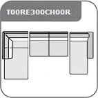 T00L + E200 + CH00R U-alakú sarokgarnitúra
